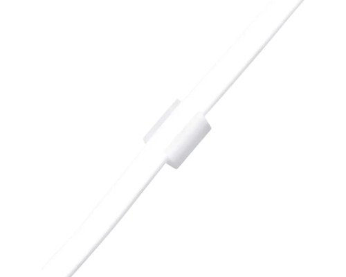 Profil din plastic alb cu clemă de fixare