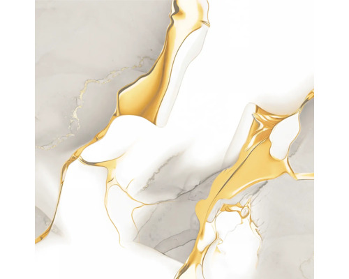 Design de marmură abstractă cu accente fluide în aspect auriu.