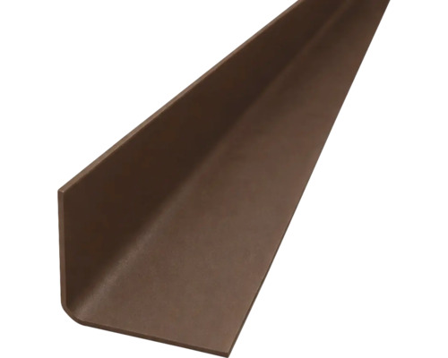 Profil cornier din plastic de culoare maro