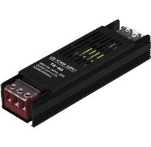 Sursă de alimentare LED neagră TS 60, 60 Watt, 24 Volt, carcasă metalică cu borne cu șurub.