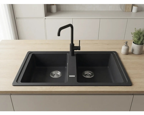 Chiuvetă bucătărie fragranit 2 cuve Franke BFG 620 48x86 | HORNBACH
