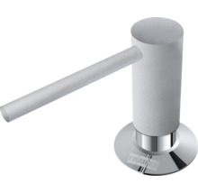 Dozator de săpun Franke cu aspect de granit și bază din metal.