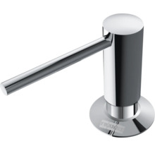 Dozator de săpun Franke din metal cromat cu pipă lungă pentru chiuvetă.