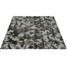 Tablă profilată trapezoidală din metal cu model de camuflaj pentru acoperiș și perete.