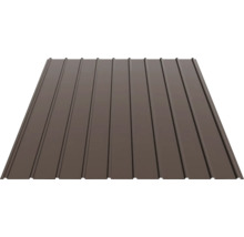 Tablă cutată din metal maro pentru acoperiș și perete