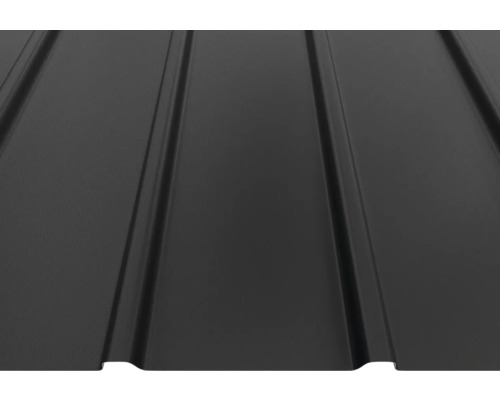 Tablă trapezoidală din metal cu profilare de culoare antracit
