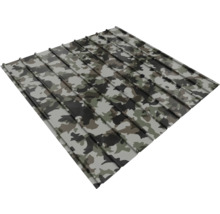 Tablă trapezoidală cu model de camuflaj pentru acoperiș și perete