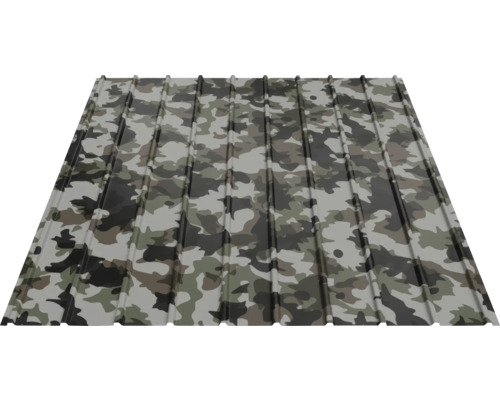Tablă cutată cu model de camuflaj pentru acoperiș și perete