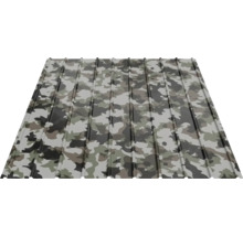 Tablă cutată cu model de camuflaj pentru acoperiș și perete.