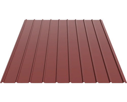 Tablă cutată roșie pentru acoperiș și perete.