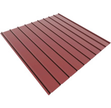 Tablă cutată roșie din metal pentru acoperiș și perete.