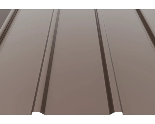 Tablă cutată din metal cu profile longitudinale pentru acoperiș și perete.