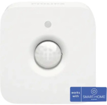 Senzor de mișcare alb pătrat cu lentilă circulară, compatibil cu SMART HOME by Hornbach.