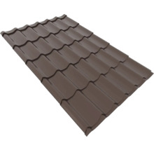 Țiglă metalică profilată pentru acoperiș.