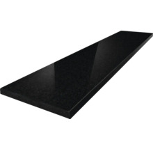 Glafur din piatră naturală neagră, suprafață lustruită, formă dreptunghiulară.