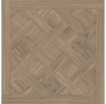 Pardoseală laminată cu aspect de stejar și model clasic Versailles împletit.