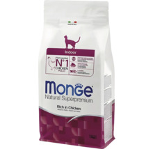Hrană pentru pisici de interior Monge Natural Superpremium, bogată în pui, 1,5 kilograme