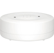 Detector sau senzor rotund din plastic alb.