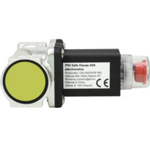 Electrovalvă PNI Safe House 400 pentru gaz, intrare impuls 9 până la 12 volți, cu marcaj CE de conformitate europeană.