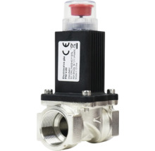 Electrovalvă de gaz PNI V-02 cu corp metalic și bobină, alimentare 9 până la 12 Volți impuls.