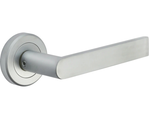 Set mânere cu rozetă ușă interior Yale Osprey zinc, crom Mâner de ușă modern din oțel inoxidabil cu rozetă rotundă.