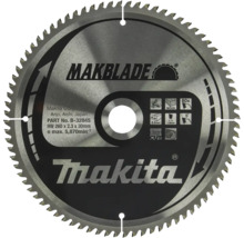 Pânză de fierăstrău circular Makita Makblade pentru lemn, 80 dinți, 260 x 2,3 x 30 milimetri, pentru tăieturi curate.