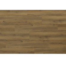 Pardoseală laminată sau vinil cu aspect de stejar, textură naturală și noduri.