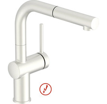 Baterie de bucătărie de joasă presiune cu duș extractibil și manetă laterală