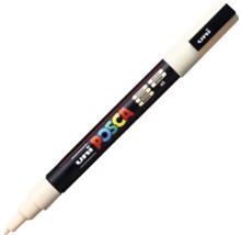 Marker acrilic Uni Posca bej cu vârf rotund