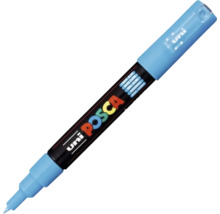 Marker Uni Posca albastru deschis cu vârf rotund