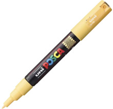 Marker Uni Posca de culoare caisă cu vârf rotund fin.