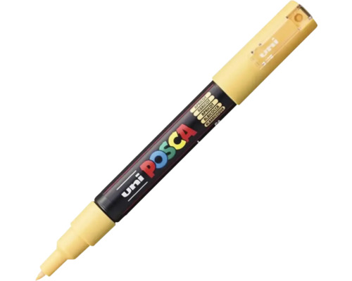 Marker Uni Posca de culoare caisă cu vârf rotund fin.