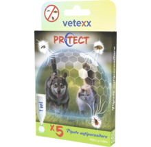 Pipete antiparazitare vetexx PROTECT pentru câini și pisici, 5 bucăți a câte 1 mililitru.