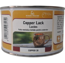 Borma Wachs Copper Lack Lucios, foiță metalică lichidă pentru exterior, cupru 20, 375 mililitri.