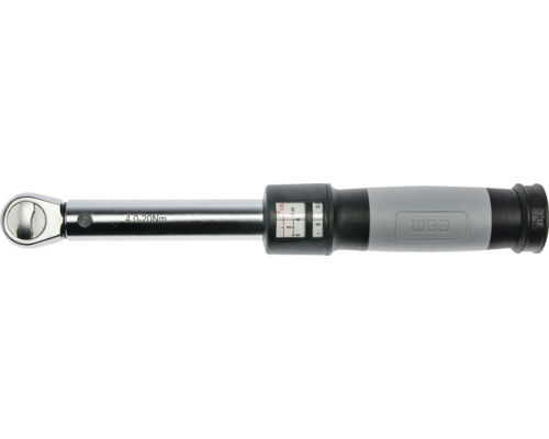 Cheie dinamometrică WGB din metal și plastic, argintiu, negru și gri, domeniu de măsurare 4 până la 20 Newton-metri.