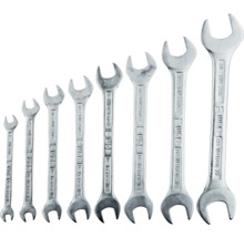 Set de chei fixe duble WGB din oțel pentru scule conform DIN 3110 în diferite dimensiuni.