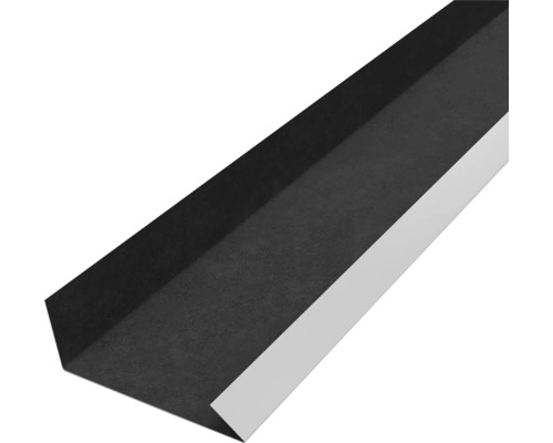 Profil de bordură din metal în culoarea antracit pentru acoperiș.