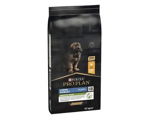 Purina Pro Plan Large Robust Puppy Healthy Start hrană pentru căței de talie mare cu pui, 12 kilograme.