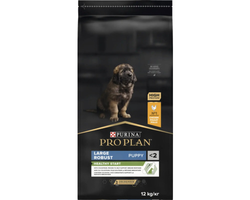 Hrană pentru câini Purina Pro Plan pentru căței de talie mare și robustă Healthy Start cu pui sac de douăsprezece kilograme