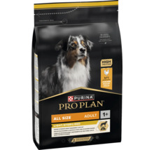 Hrană pentru câini Purina Pro Plan pentru câini adulți de toate taliile, Light și Sterilised cu pui, conținut ridicat de proteine și fără coloranți.