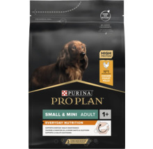 Hrană uscată pentru câini Purina Pro Plan Small și Mini Adult cu pui, ambalaj cu teckel, conținut ridicat de proteine, fără coloranți adăugați.