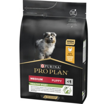Purina Pro Plan Medium Puppy Healthy Start hrană uscată pentru căței cu pui pentru căței sub un an.