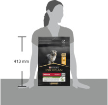 Hrană pentru câini Purina Pro Plan Medium Puppy, înălțime sac 413 milimetri.