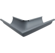 Colț exterior jgheab din metal de culoare antracit, 90 grade.