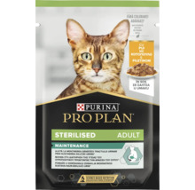 Hrană pentru pisici Purina Pro Plan Sterilised Adult Maintenance cu pui în sos în plic.