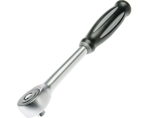 Clichet cu mâner ergonomic din plastic și cap reversibil din metal.