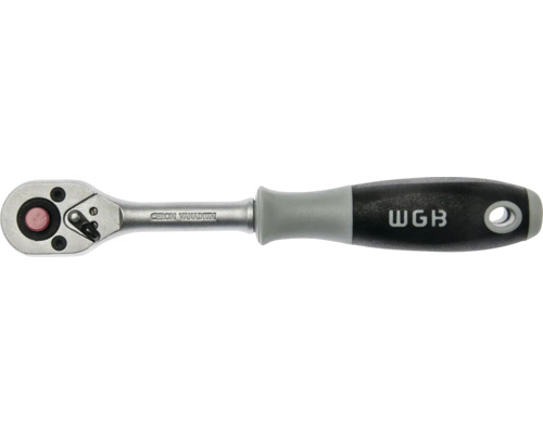 Clichet reversibil WGB din crom-vanadiu cu mâner ergonomic și pârghie de schimbare a direcției.