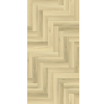 Pardoseală laminată cu aspect de stejar și model tip brăduț.