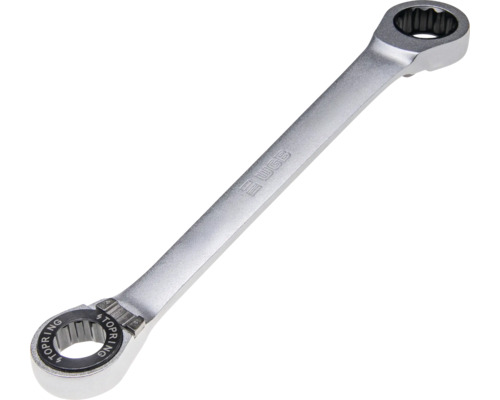 Cheie inelară dublă cu clichet WGB din metal cu două capete cu clichet.