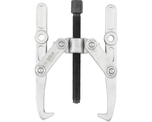Extractor universal cu două brațe de la WGB din metal cu un ax negru.